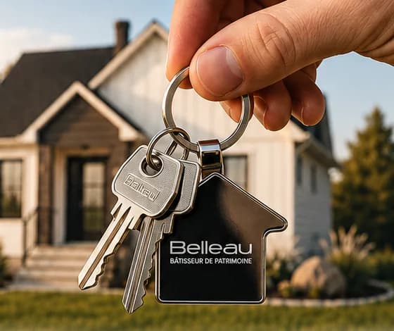 Remise des clés d'une maison Belleau